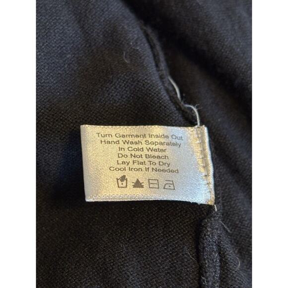 Boston Proper Open Black Sequins Cardigan Sweater Medium Dressy Fancy Special - Picture 6 of 6